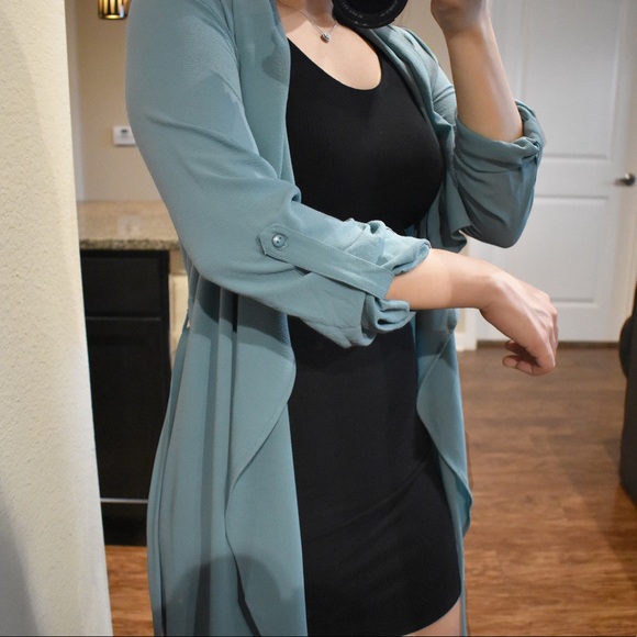 LAST 1️⃣ Perfect Luck Dark Mint Duster - Picture 6 of 6